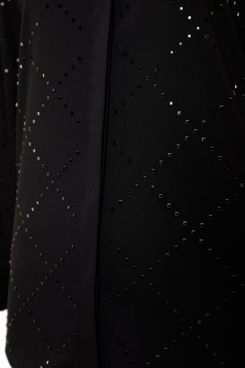 Taş Desenli Cepsiz Uzun Kol Regular Pamuk Gömlek