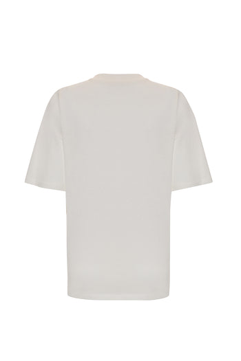 Yakası İşlemeli Kısa Kollu Örme Regular T-Shirt