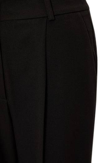 Düz Kesim Yüksek Bel Regular Dokuma Pantolon