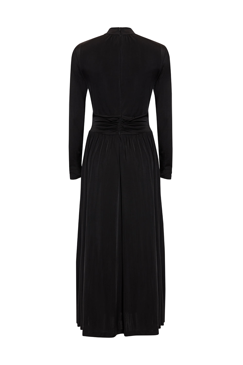 Balıkçı Yaka Uzun Kollu Midi Örme Regular Elbise