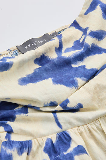 İp Askılı Cepli Bele Oturan Slim Fit Midi Saks Kemik Elbise