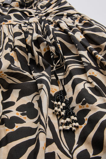 Pileli Yüksek Bel Fermuarlı Mini Etek