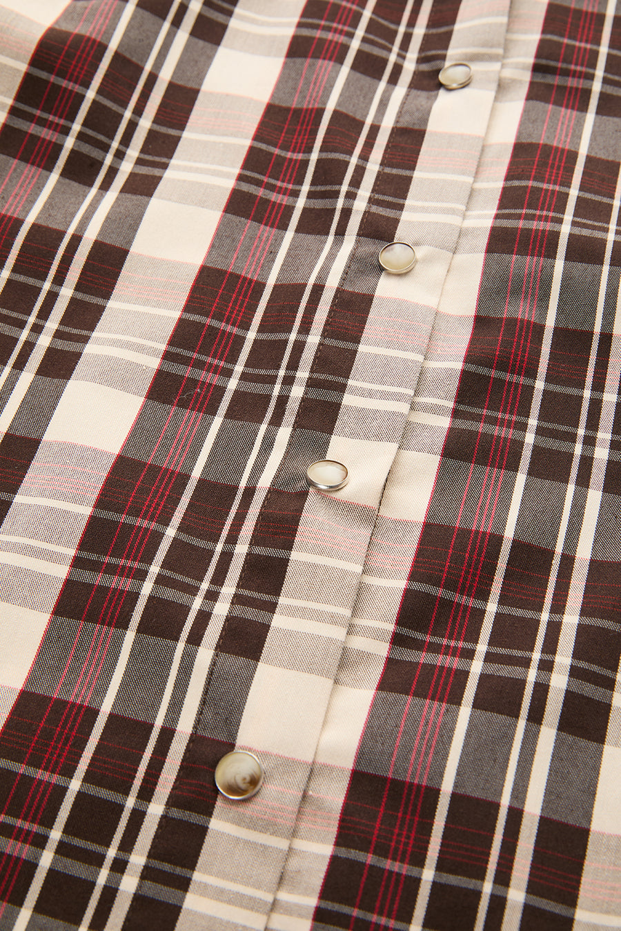 Arka Pilili Uzun Kollu Slim Fit Çıt Çıtlı Çok Renkli Gömlek