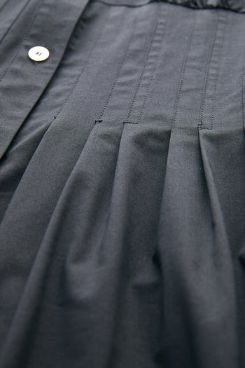 Bele Oturan Metal Düğmeli Slim Fit Mini Siyah Elbise