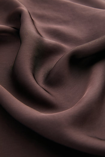 Saten Yüzeyli Ayarlanabilir Askı Slim Fit Kahverengi Elbise