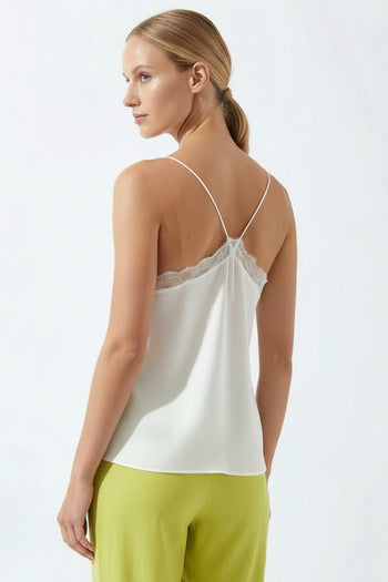 Askılı ve Dantelli Viskon Bluz Modeli