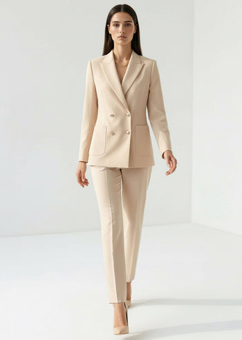 Çift Düğmeli Dokuma Regular Blazer Ceket