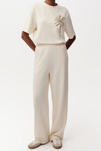 Geniş Paça Regular Örme Pantolon