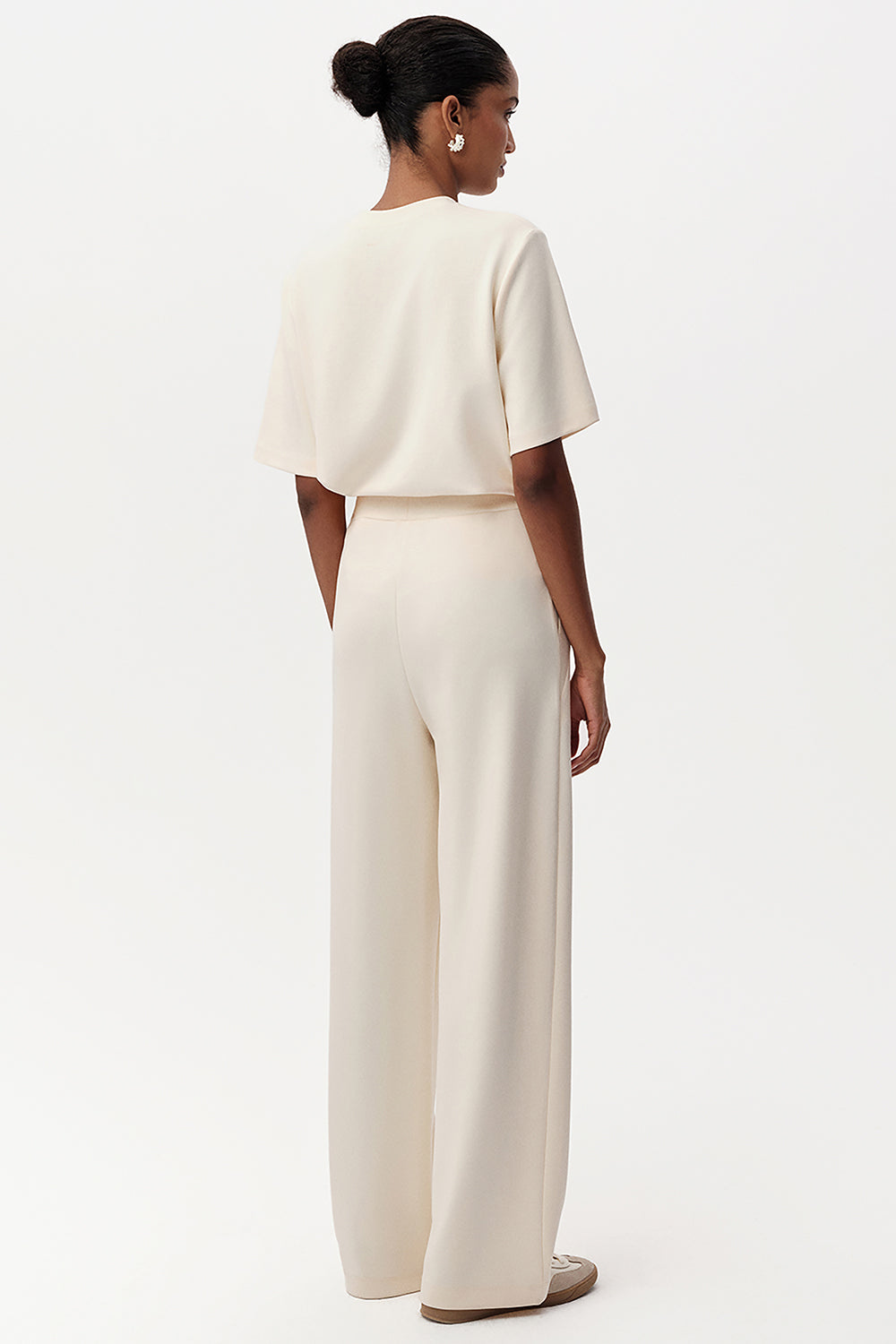 Geniş Paça Regular Örme Pantolon