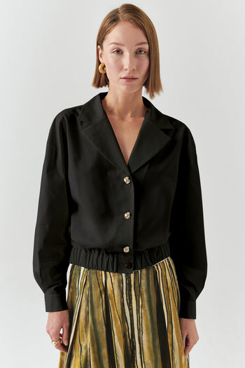 Ceket Yaka Regular Uzun Kollu Pamuklu Ceket