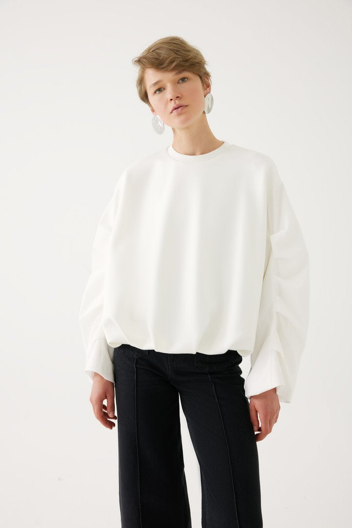 Kol Detaylı Sweatshirt