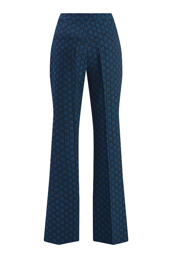 Desenli Slim Fit Pantolon