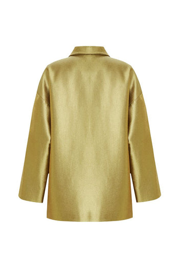 Kruvaze Oversize Gold Blazer