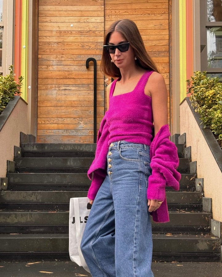 Balon Kol Triko Hırka