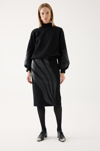 Dik Yaka Oversize Sweatshirt