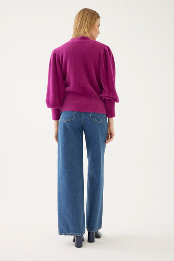 Balon Kol Triko Hırka