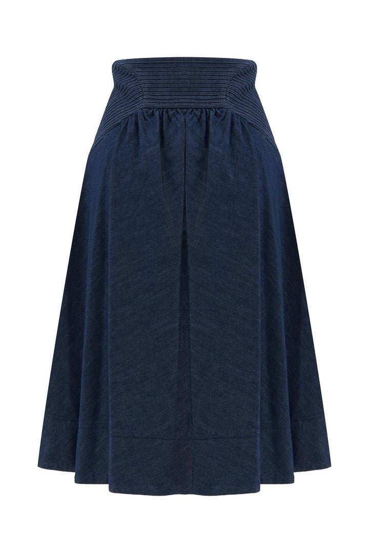 Denim Midi Etek