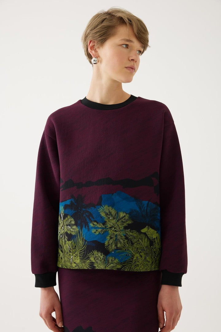 Renkli Oversize Sweatshirt