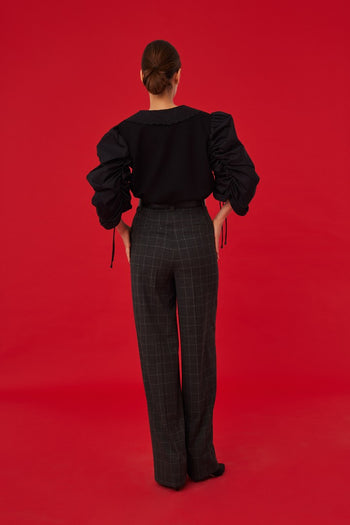 Bebe Yaka Balon Kol Sweatshırt