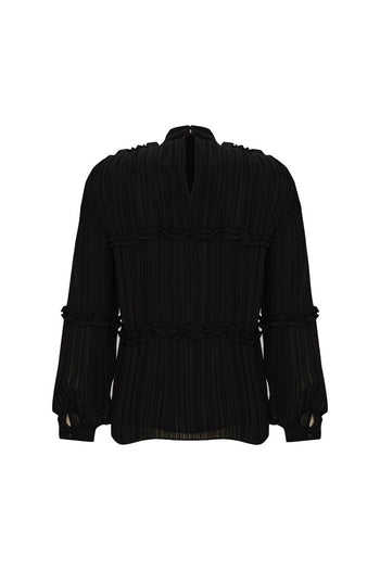 Pilise Detaylı Regular Bluz