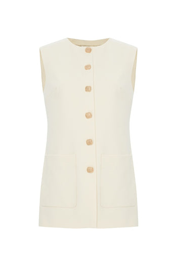 Cepli Düğme Detaylı Regular Yelek