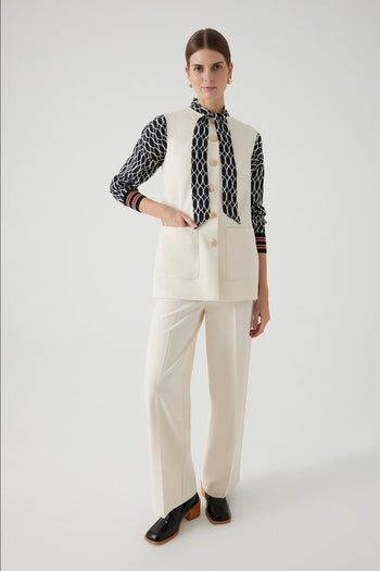 Cepli Düğme Detaylı Regular Yelek