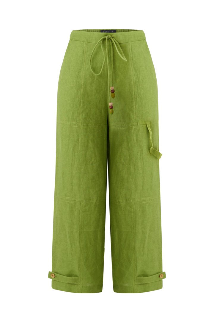 Bol Paça Keten Pantolon