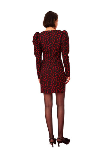 Balon Kol Mini Elbise