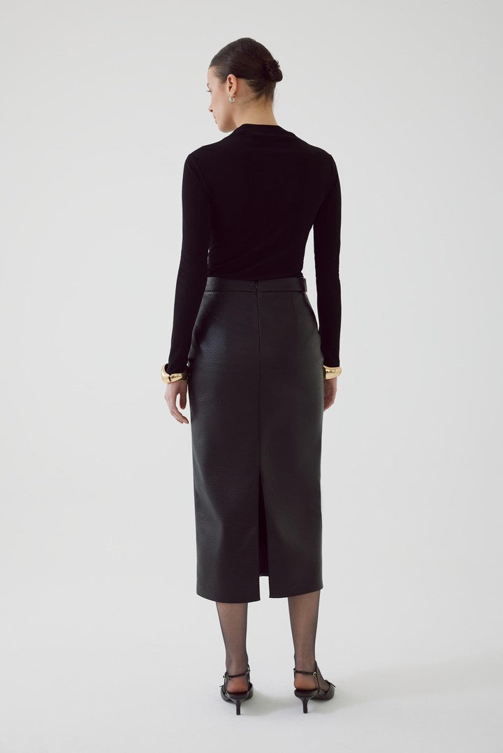 Eko Deri Slim Fit Siyah Etek