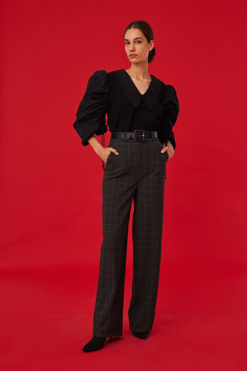 Bebe Yaka Balon Kol Sweatshırt