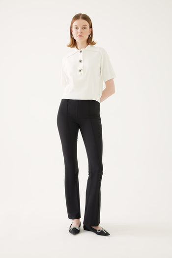 Yüksek Bel Slim Fit Pantolon