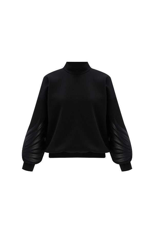 Dik Yaka Oversize Sweatshirt
