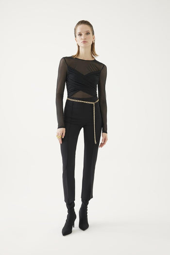 Gold Aksesuarlı Slim Fit Pantolon