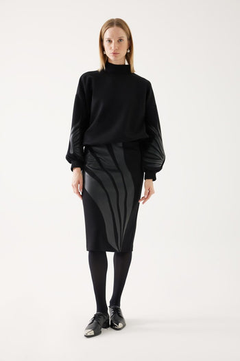 Dik Yaka Oversize Sweatshirt