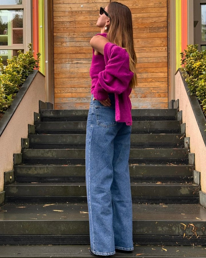 Balon Kol Triko Hırka