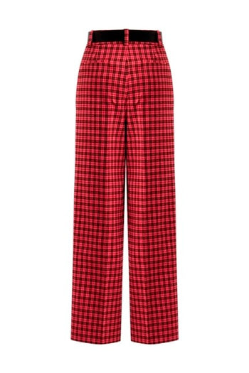 Desenli Bol Paça Pantolon