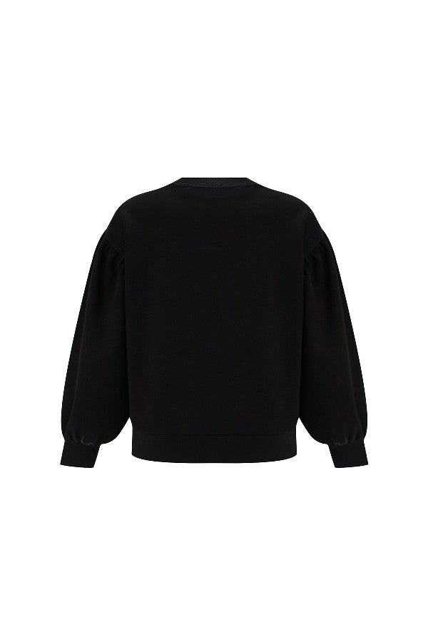 Bisiklet Yaka Oversize Sweatshirt