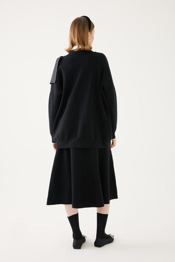 Yaka Detaylı Triko Hırka