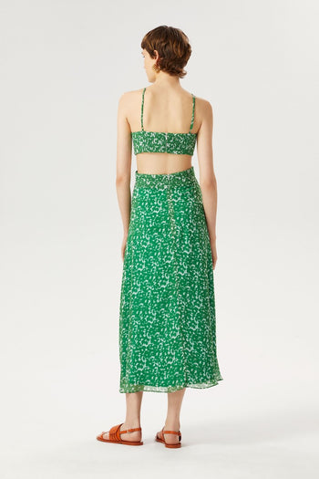 Halter Yaka Midi Elbise