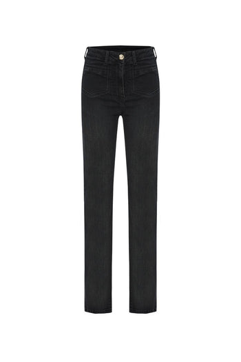 Pamuk Regular Denim Siyah Pantolon
