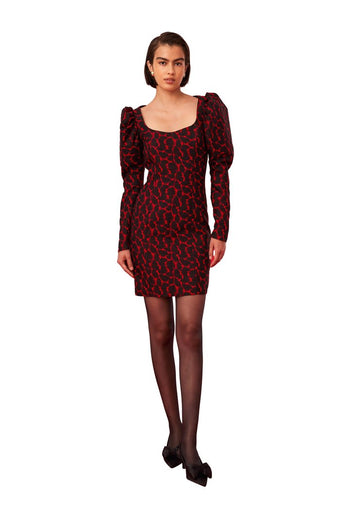 Balon Kol Mini Elbise